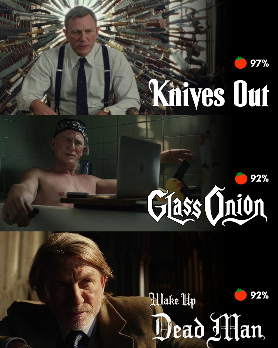 Daniel Craig as Benoit Blanc in Rian Johnson's Knives Out trilogy.