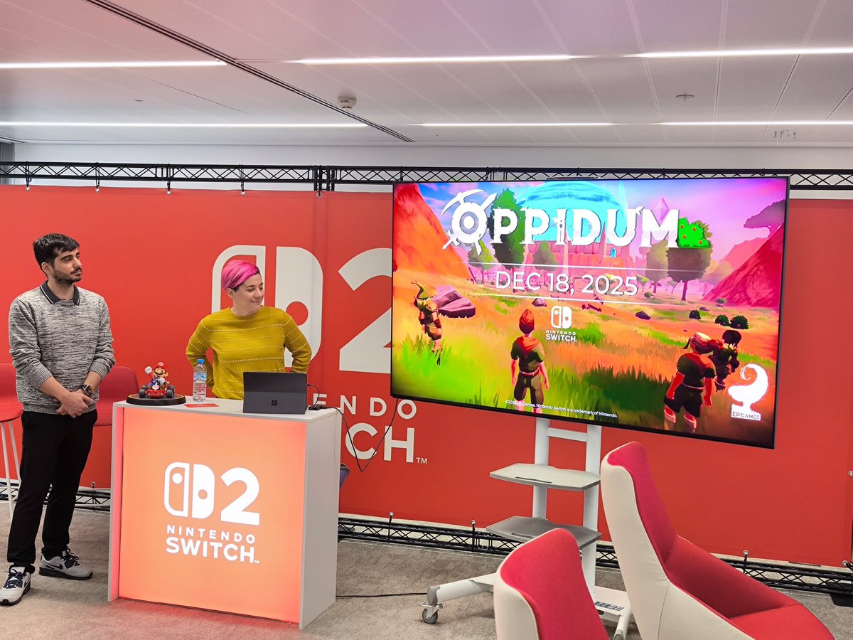🎮✨ Hemos visitado <a href="/NintendoES/">Nintendo España</a>  para la presentación de "Oppidum" de <a href="/EPGames/">EP Games</a>. Un indie español de supervivencia narrativa para 1 a 4 jugadores, lleno de aventura, acción, exploración y fabricación...

🗓️ Disponible el 18 de diciembre en Nintendo Switch 

🙏 Gracias a Nintendo y