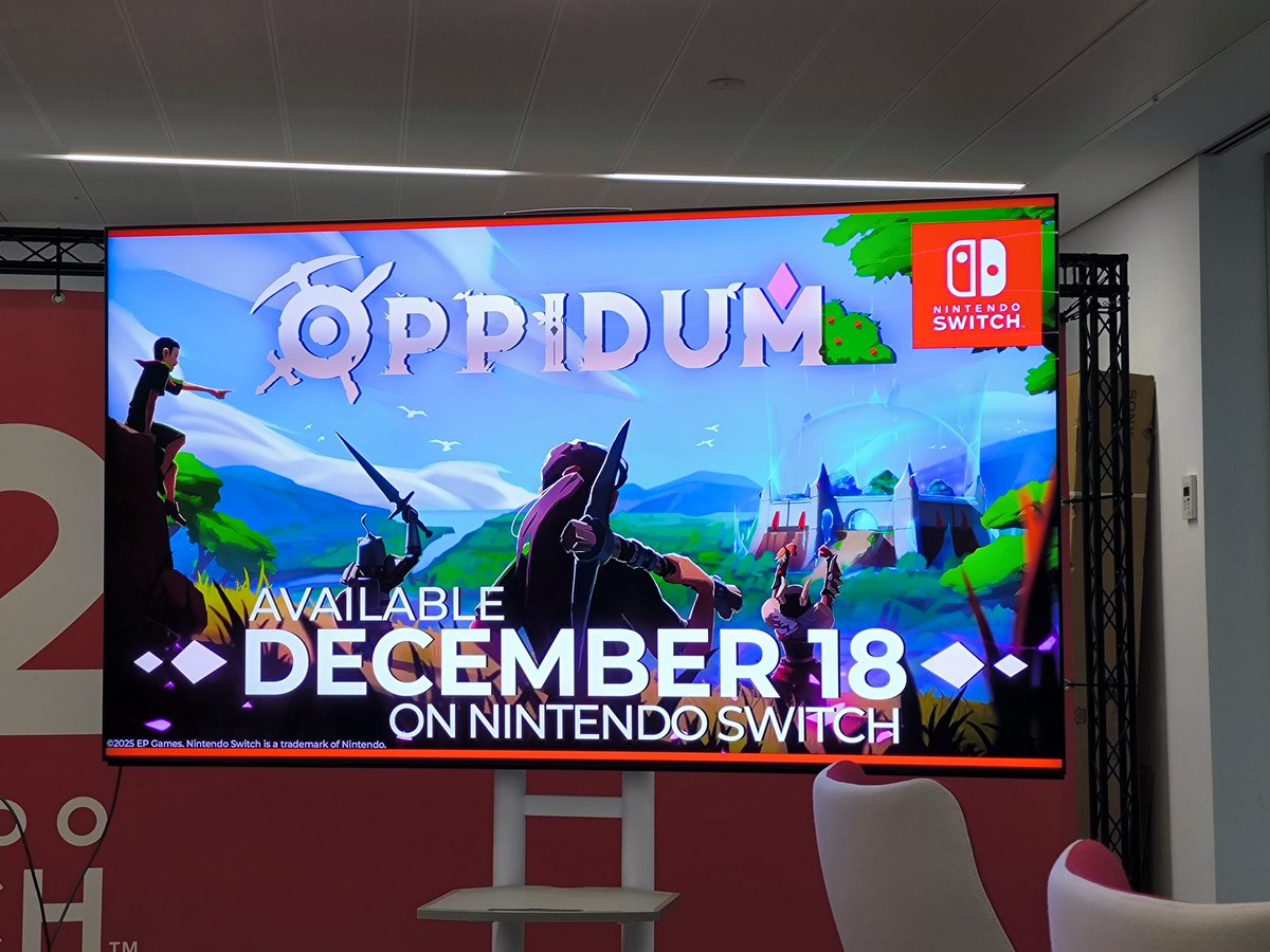 djpanchi1's tweet image. 🎮✨ Hemos visitado @NintendoES  para la presentación de "Oppidum" de @EPGames. Un indie español de supervivencia narrativa para 1 a 4 jugadores, lleno de aventura, acción, exploración y fabricación...

🗓️ Disponible el 18 de diciembre en Nintendo Switch 

🙏 Gracias a Nintendo y…