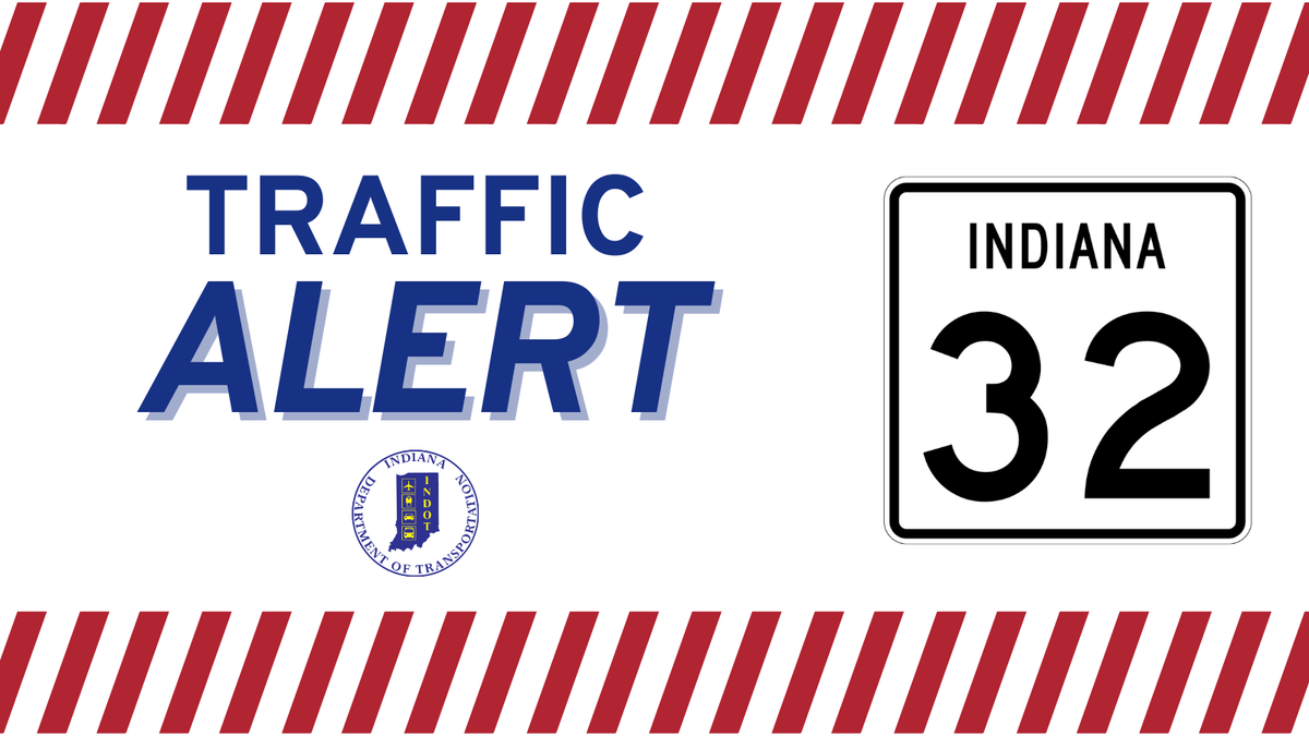 🚨Attention Westfield Drivers🚨

State Road 32 will be closed at Union Street from 9 a.m. to 3 p.m. today for Duke Energy to perform utility work in downtown Westfield. Drivers are encouraged to seek an alternate route