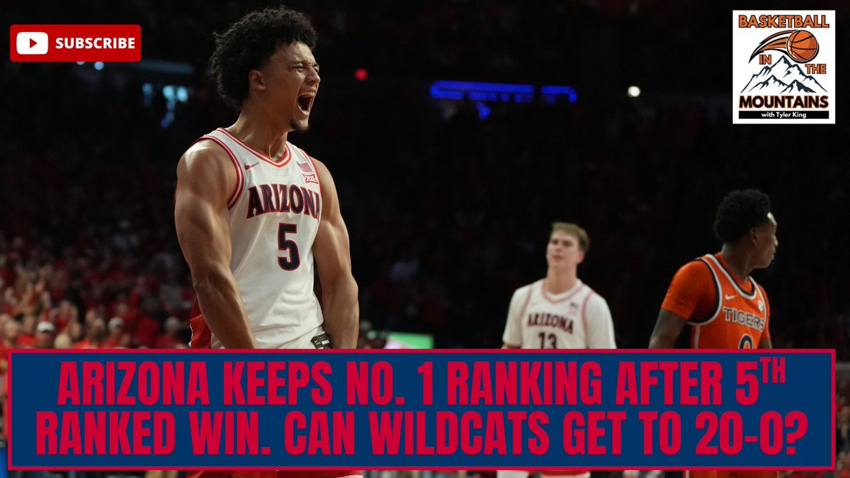 Episode 53 of <a href="/BasketballinMTs/">Basketball in the Mountains (Podcast)</a> is live. <a href="/caleb_wilfinger/">Caleb Wilfinger</a>  joins for a long overdue look at the No. 1 team in the country, <a href="/ArizonaMBB/">Arizona Basketball</a>. The Wildcats picked up a record 5th ranked win in their first 9 games and 20-0 isn't unrealistic for this team.

🎧⬇️
open.spotify.com/episode/68C9E1…
