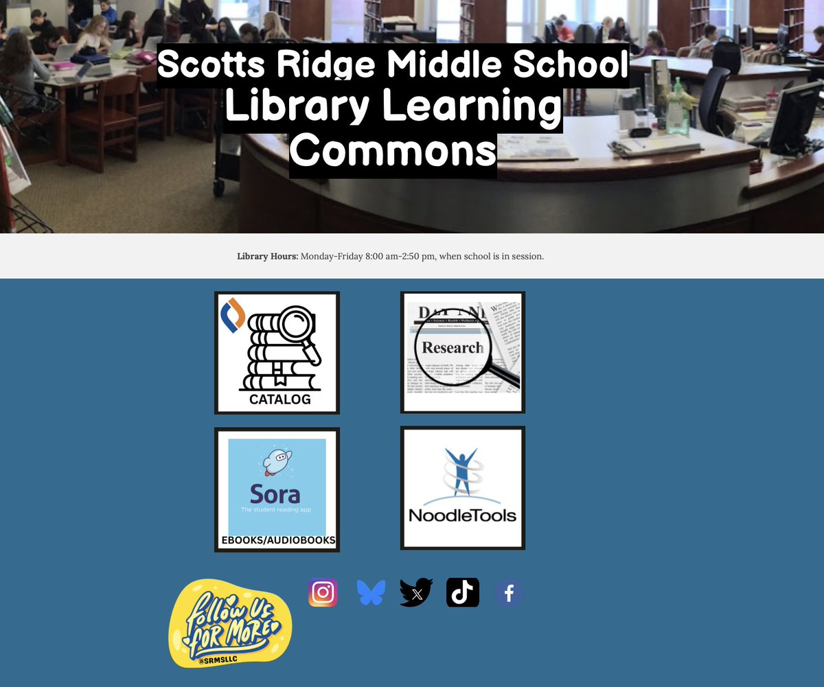 SRMS Library Learning Commons tweet media