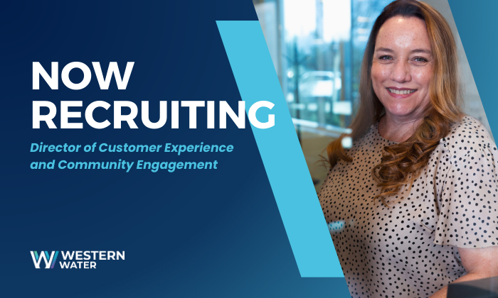 We’re hiring a Director of Customer Experience &amp; Community Engagement!🚨 
 
Join Western Water's Executive Team and help shape how we serve, engage, and communicate.

📍 Riverside, CA (Hybrid)
📅 Apply by Sunday, Jan. 4
🌐 Learn more and apply: WesternWaterCA.gov/jobs