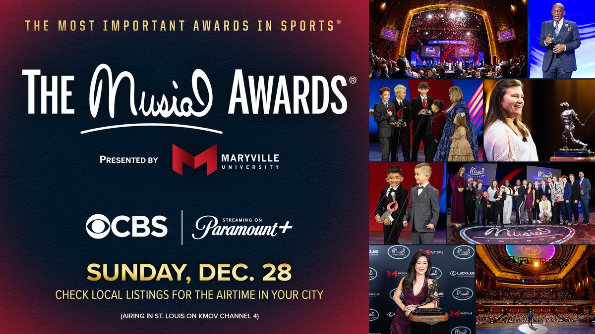 MusialAwards's tweet image. Didn’t catch it live? We’ve got you covered. The 2025 Musial Awards will air nationally on CBS on Sunday, December 28. Tune in to see this year’s honorees and highlights from the event.