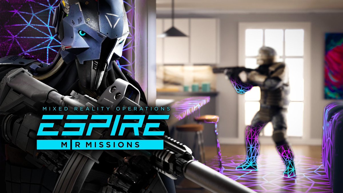 VoodooDE_Gaming's tweet image. Espire: MR Missions, a stealth MR shooter, is now available in early access on Quest. Existing Espire 2 owners receive it free. This title offers 29 missions adapting to your home environment. What are your thoughts on standalone MR titles? #VRGaming #MixedReality
