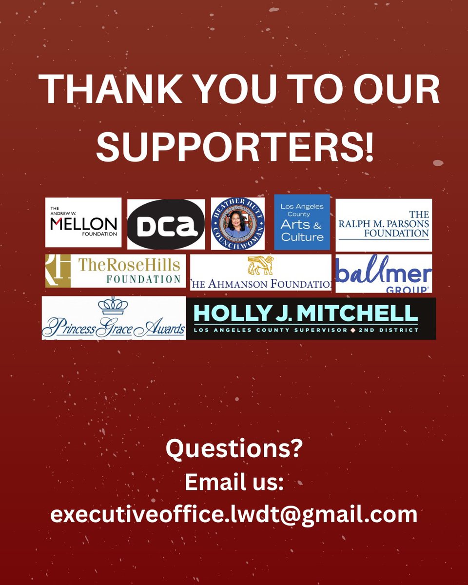 Kwanzaa time is here! ✨ Join Lula Washington’s iconic celebration—dance, live music, African drumming, culture, and love.

📅 Dec 27 (Umoja Circle—private)
📅 Dec 28–29 (Public celebrations)
🎟️ Tickets:
lulawashington.org/performances-t…