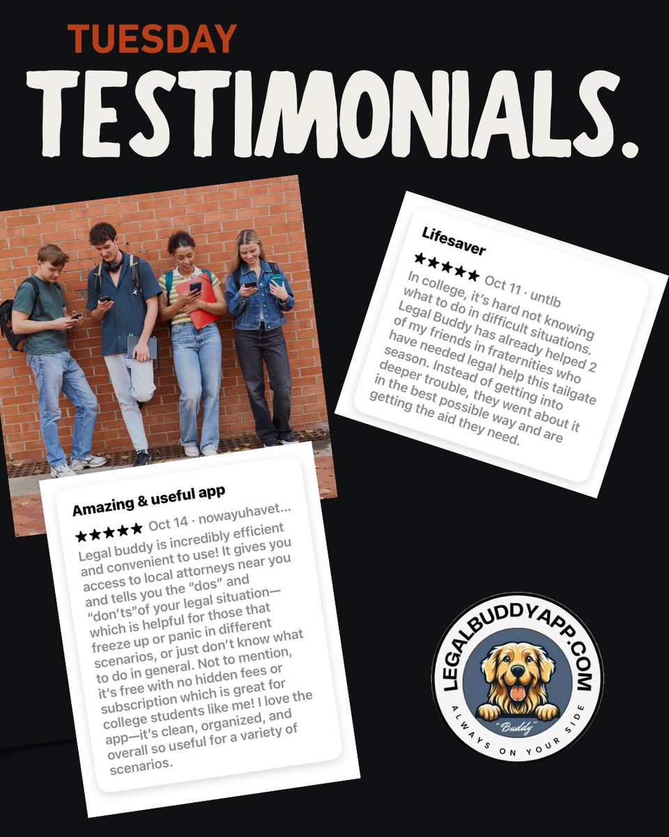 The Legal Buddy Brigade tweet media