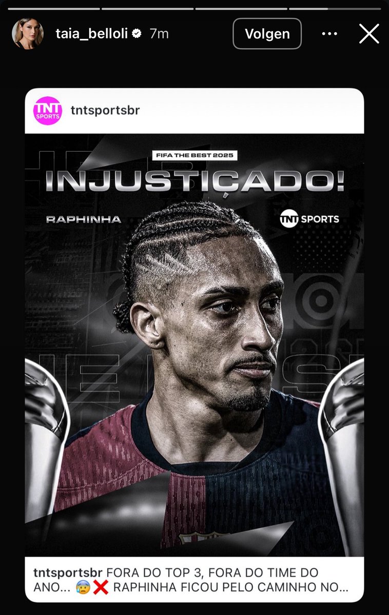 thescreenlad's tweet image. Raphinha’s wife thinks it’s a DISGRACE that her husband is not in the FIFA Pro Team of the Year. She wonders: Is Raphinha a basketball player?