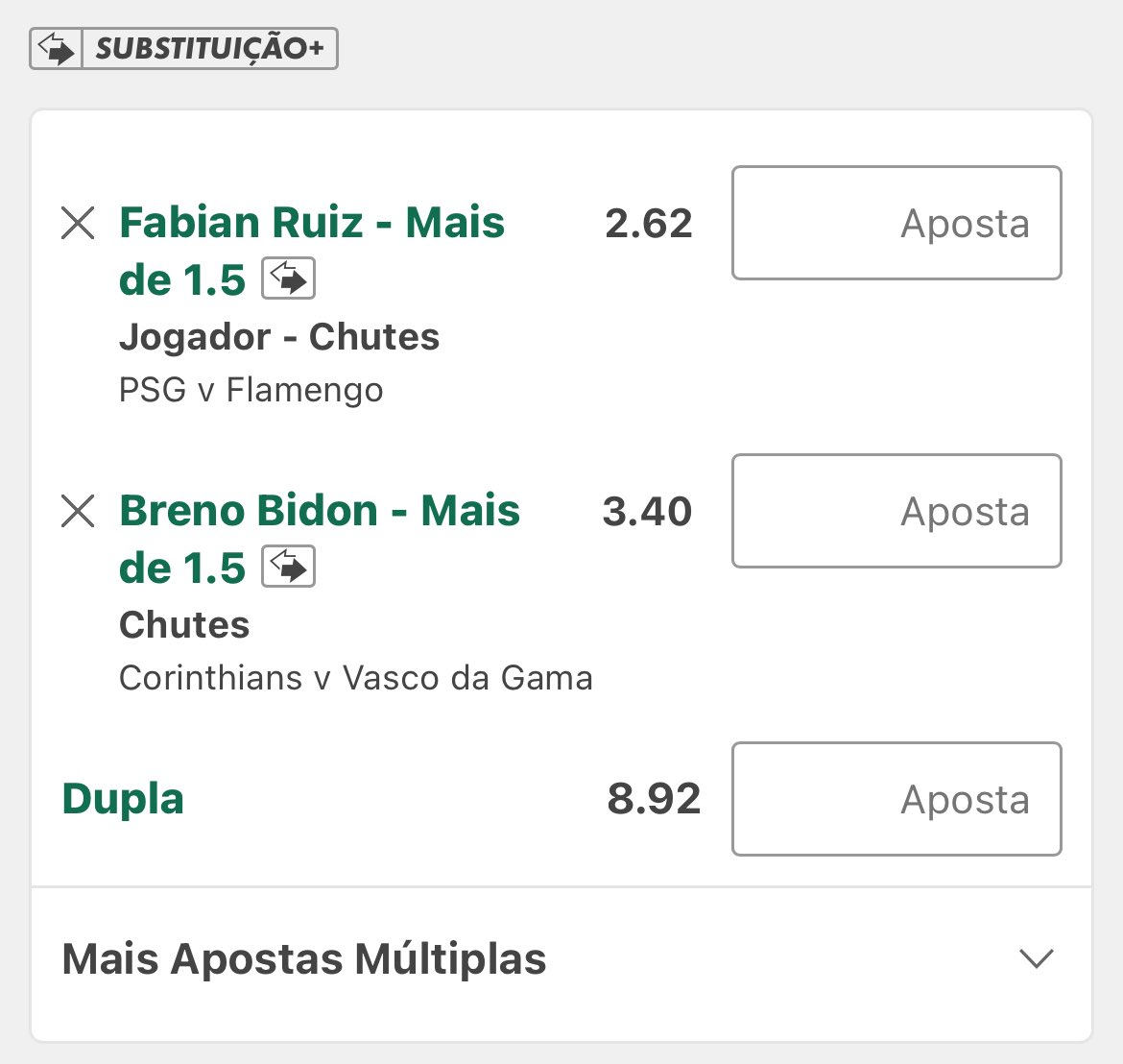 Bet de chutes para amanhã

1 unidade
0,25 unidade