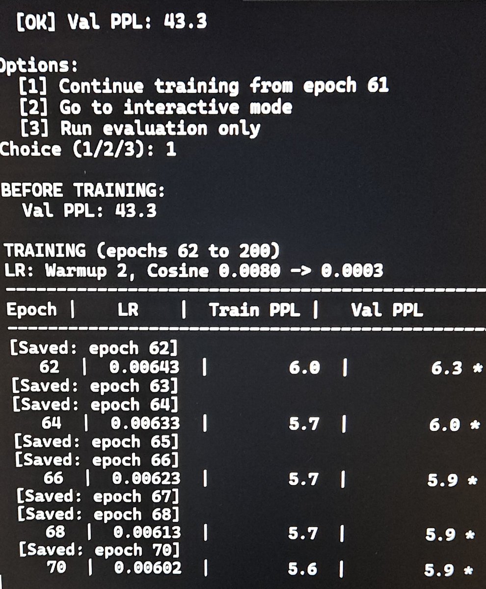 Vector434852's tweet image. Added a second layer.. 8.5M params.. how it gonna ends?