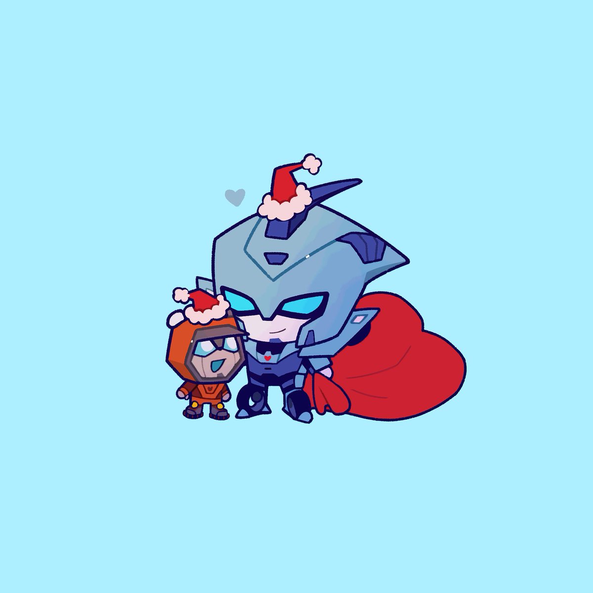 Dokta_art's tweet photo. trying to get into the christmas mood  

#Blurr #Wheelie #transformers_animated https://t.co/vMqlLVamYa