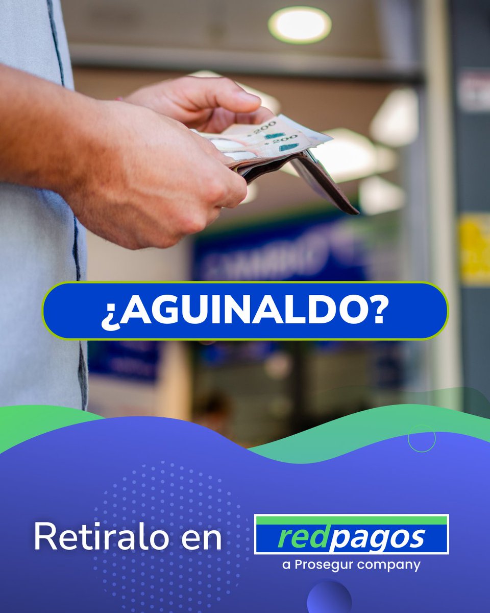 RedpagosOficial's tweet photo. 🎁 ¿Cobraste el aguinaldo?

¡Hacelo efectivo fácil y al toque! 💸

📍 Pasá por tu Redpagos más cercano y retiralo sin vueltas. https://t.co/wW0AZ12MTs