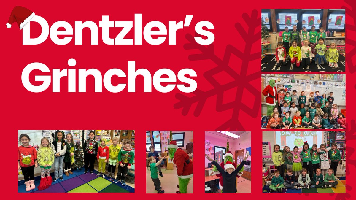 Dentzler is going all out celebrating the Holiday's. Take a look at our Grinches. #PCSDproud