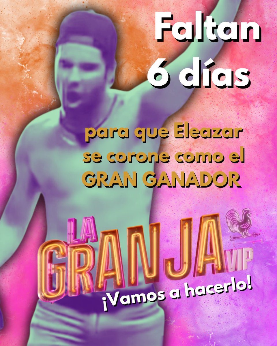 Vamos, Eleazar!!
❤️🏆🔥👏🏻😎
 #lagranjavip
