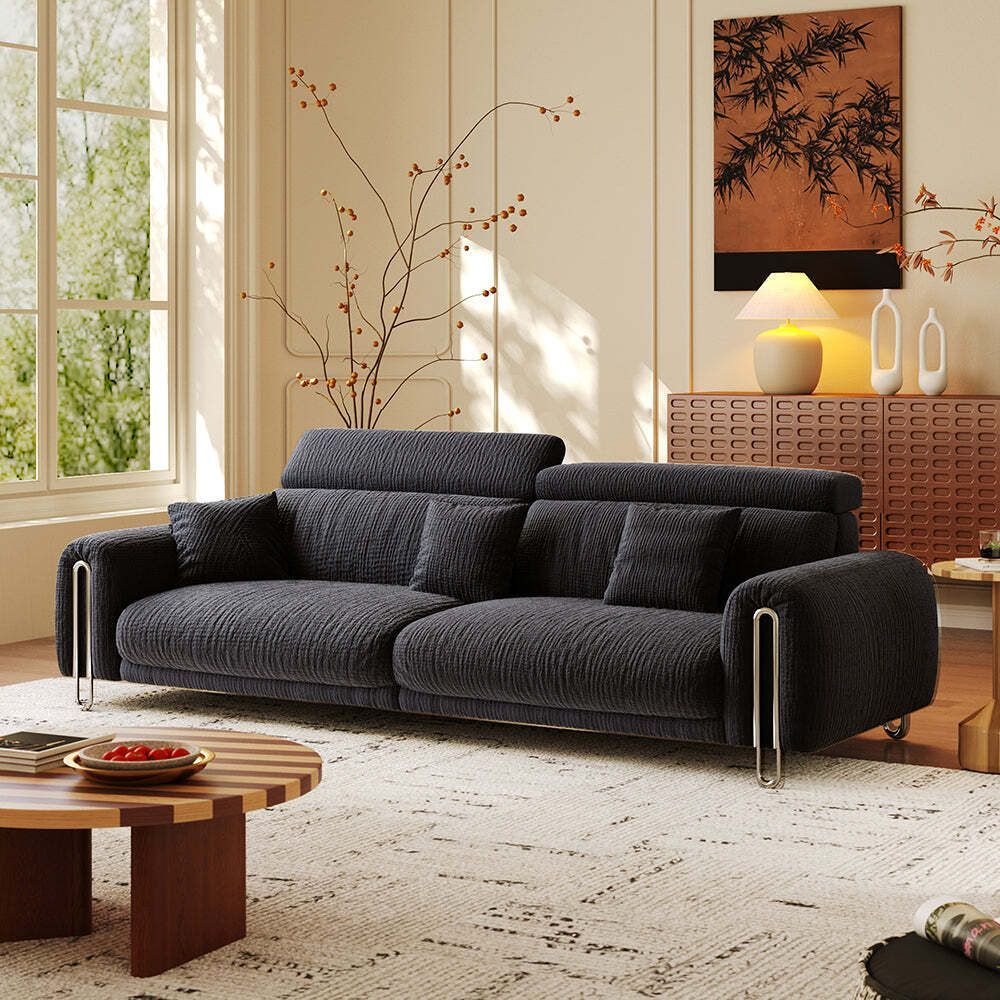 ff49747809's tweet image. Kicked off my shoes after work &amp;amp; sank into my deep blue WEHOMZ Chenille Lounge Sofa—armrest holds my tea, headrest’s a must! Obsessed with comfy furniture? #sofavibes #homestylin wehoms.com/sofa —Thanks Darryl S., Philly nurse, for sharing!