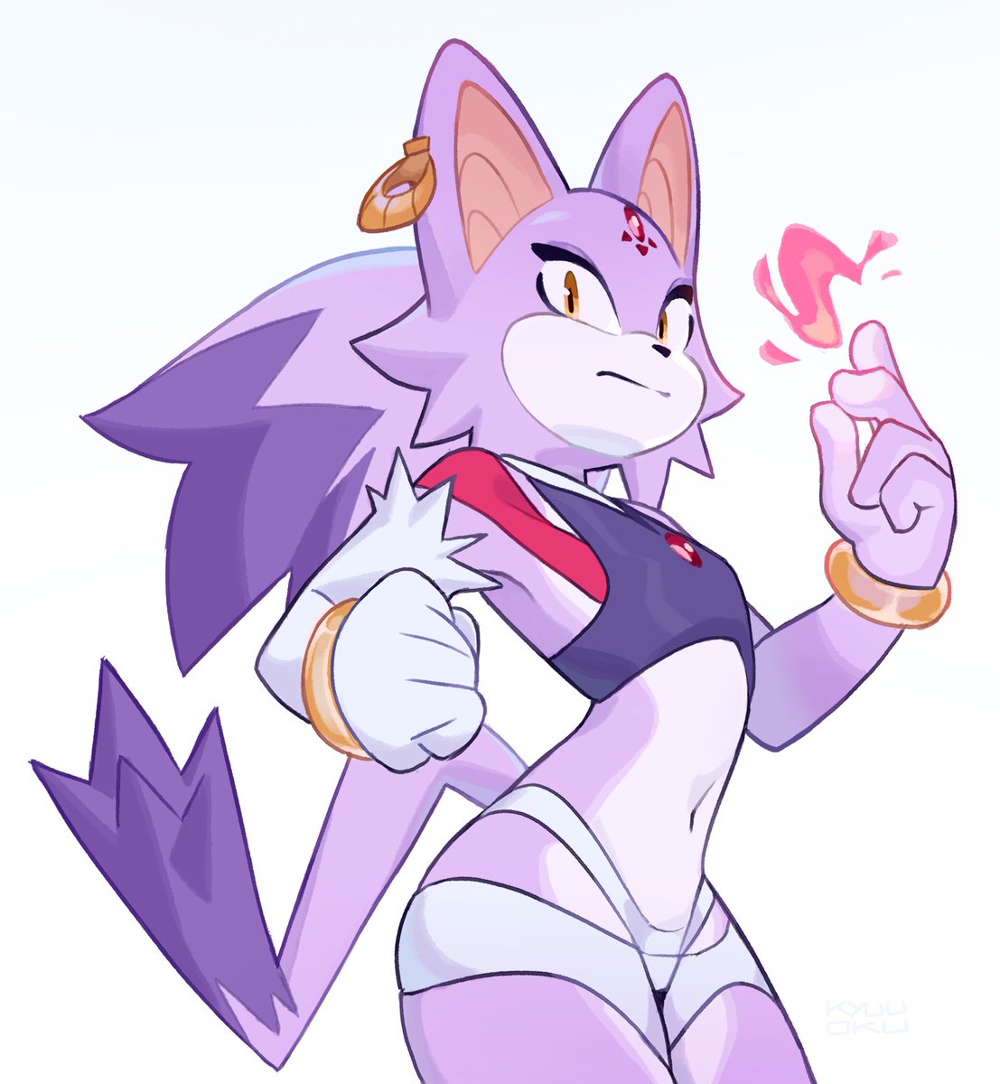kyuuoku's tweet photo. Blaze the cat 🐱🔥💜
( From a redesign I made time ago 🤭❤️ ) https://t.co/nrwiTN2Gqh