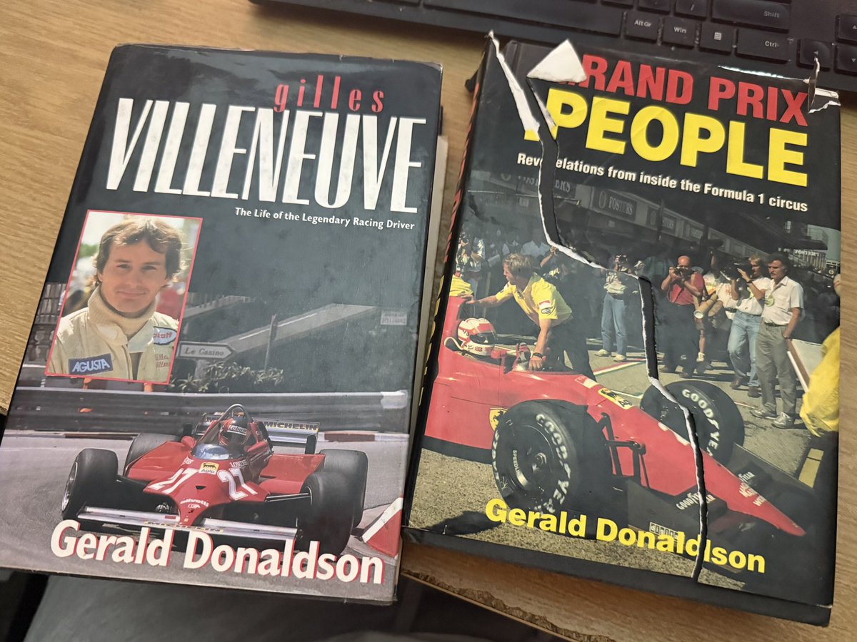 NobleF1's tweet image. Very sad to hear of the passing of brilliant #F1 author and journalist Gerald Donaldson. 

Two of his books are among my all-time favourites and ‘Grand Prix People’ (my version is now quite weathered over the 35 years I have had it) enchanted me so much when I bought it as a…
