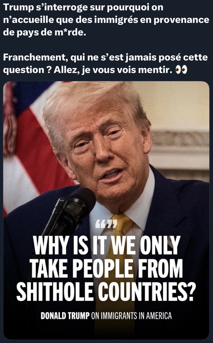 JusteCentriste's tweet image. On trouve des trucs curieux sur X…
Dont cette fameuse question que se posent tous les grands humanistes entre deux neurones. Non en fait, tout le monde ne se la pose pas. Juste vous et votre fan club 👎de #Pompom #MAGA
