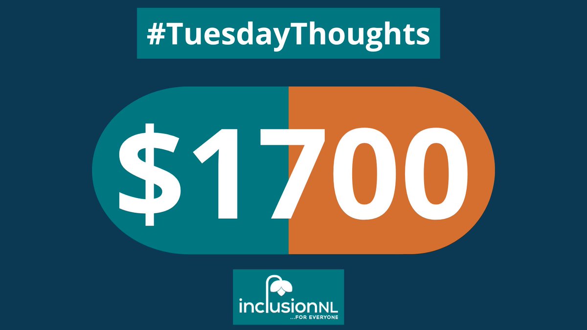 #TuesdayThoughts: Did you know that in Canada, the average household with one (or more) people with disabilities face an average of $1700 per month in extra expenses?
With lower levels of employment and often lower salaries when employed, that's a tough pill to swallow!