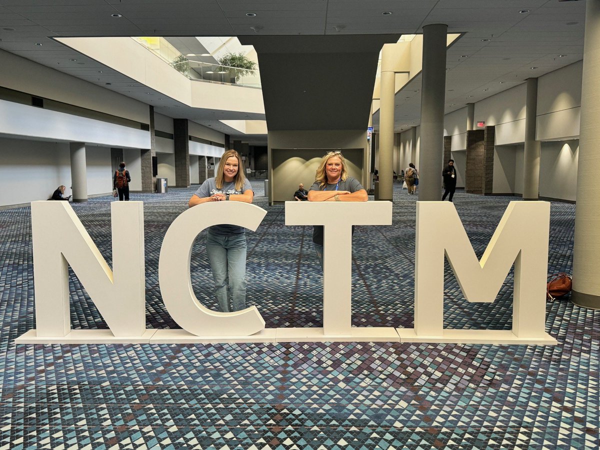 Mrs. Brzezinski &amp; Mrs. Richards recently attended this year's NCTM conference! Together, they learned about best practices in mathematics education through interactive sessions &amp; collaboration with other educators. They returned excited to share new ideas with their teams✈️👏
