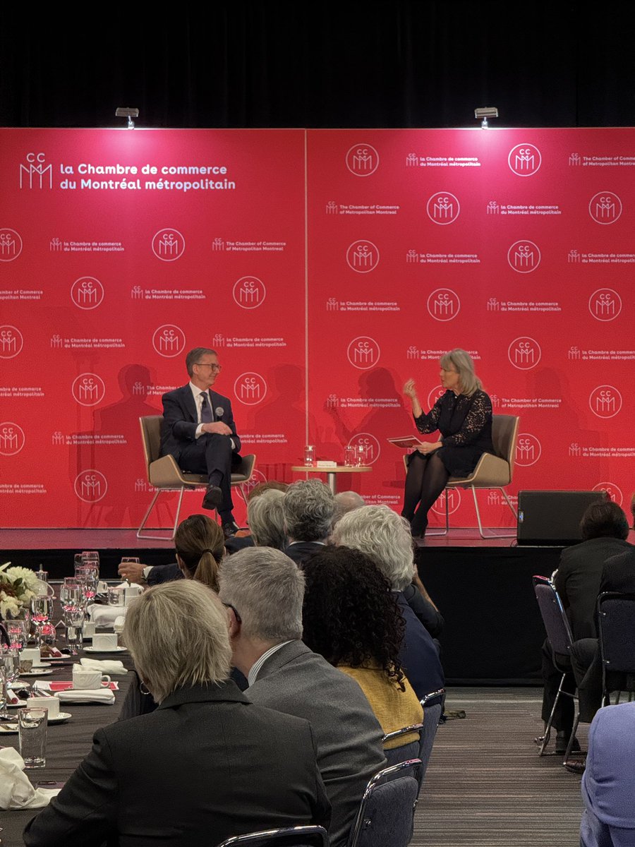 Causerie @CGI avec <a href="/banqueducanada/">Banque du Canada</a> | « Dans un monde plus sujet aux chocs, on veut s’assurer que notre ciblage flexible de l’inflation soit appliqué de la meilleure façon possible pour garder l’inflation basse et stable. » - Tiff Macklem