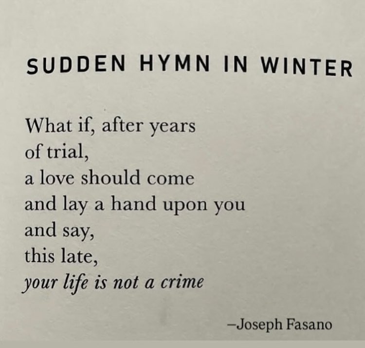 Joseph_Fasano_'s tweet image. I'm signing off for a little while to take care of my mind &amp;amp; spirit. For many years I've tried to help carve out a little corner of truth &amp;amp; beauty in this space. I hope it's been helpful. And I hope to be back soon, with new words I've heard in the wild &amp;amp; quiet places.