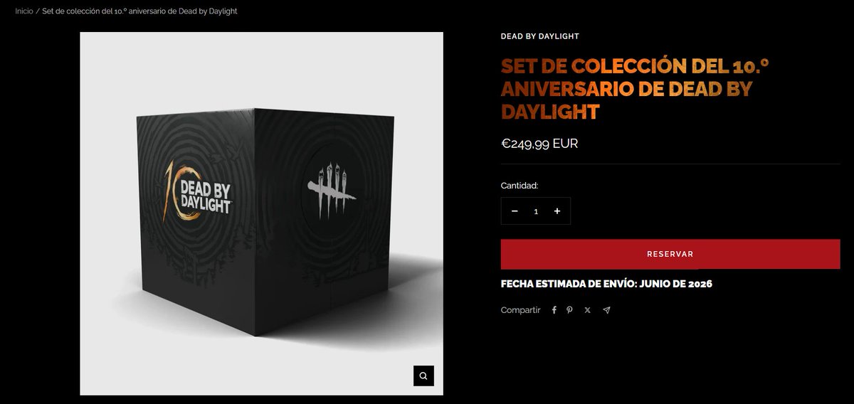 La pre-compra del set de colección del 10º aniversario cuesta 249,99€.