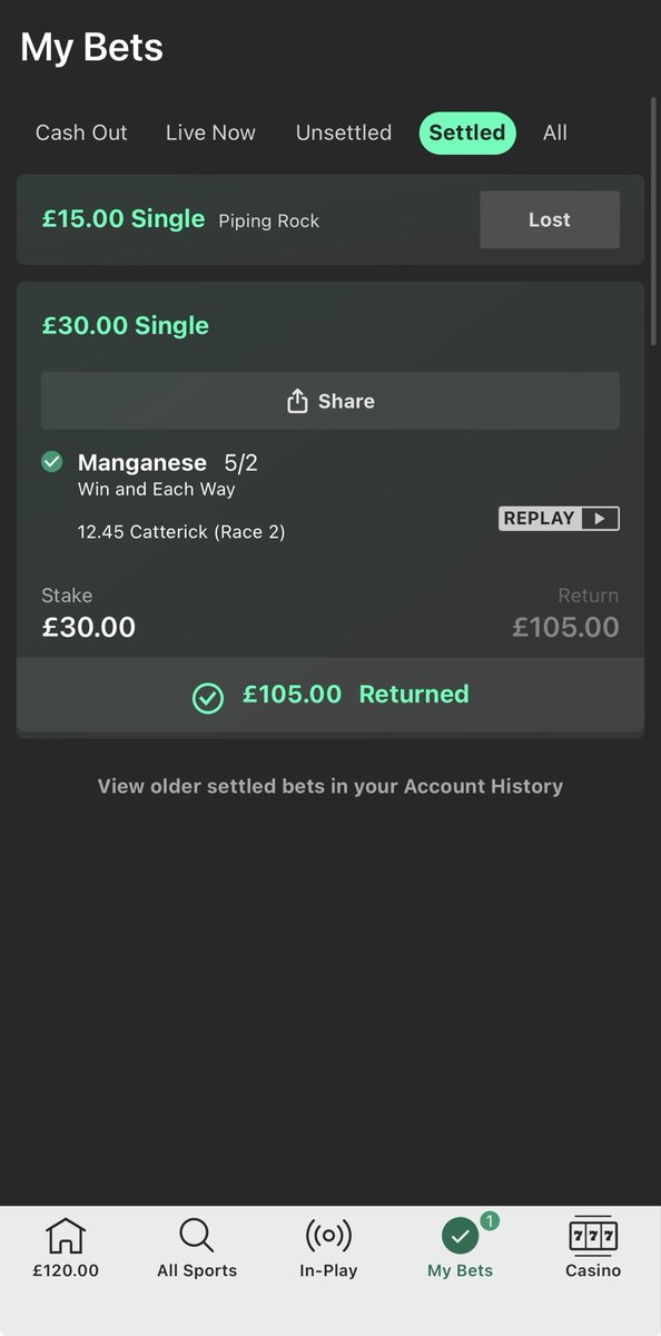 _GreenNFT's tweet photo. @CakedRacing Well well well, another winning NAP. Great work for a Tuesday! 💸 https://t.co/njddRgTTdQ