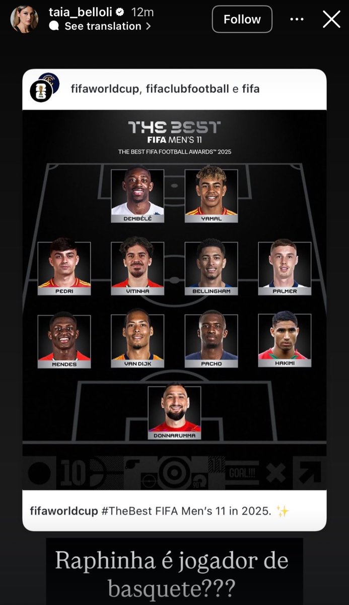 _BeFootball's tweet image. 🚨 « 𝗥𝗔𝗣𝗛𝗜𝗡𝗛𝗔 🇧🇷 𝗘𝗦𝗧 𝗨𝗡 𝗝𝗢𝗨𝗘𝗨𝗥 𝗗𝗘 𝗕𝗔𝗦𝗞𝗘𝗧 ??? 𝗜𝗟𝗦 𝗡𝗘 𝗦𝗘 𝗖𝗔𝗖𝗛𝗘𝗡𝗧 𝗠𝗘𝗠𝗘 𝗣𝗟𝗨𝗦 » 🤬🤬

La femme 👩 de Raphinha 🇧🇷 est 𝗗𝗘́𝗖𝗛𝗔𝗜̂𝗡𝗘́𝗘 sur Instagram après la non-nomination de son mari dans le meilleur XI de l’année 🥶

« 𝟲𝟮 𝗚/𝗔…