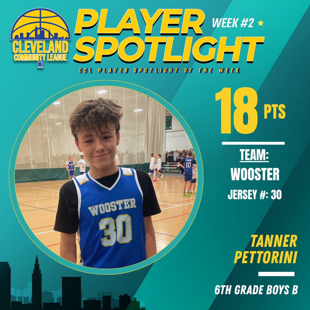 Ohio_Basketball's tweet photo. Congrats to Tanner Pettorini on earning Player Spotlight! ⭐
 6th grade boys B division – Wooster https://t.co/BqvOB6fZjI