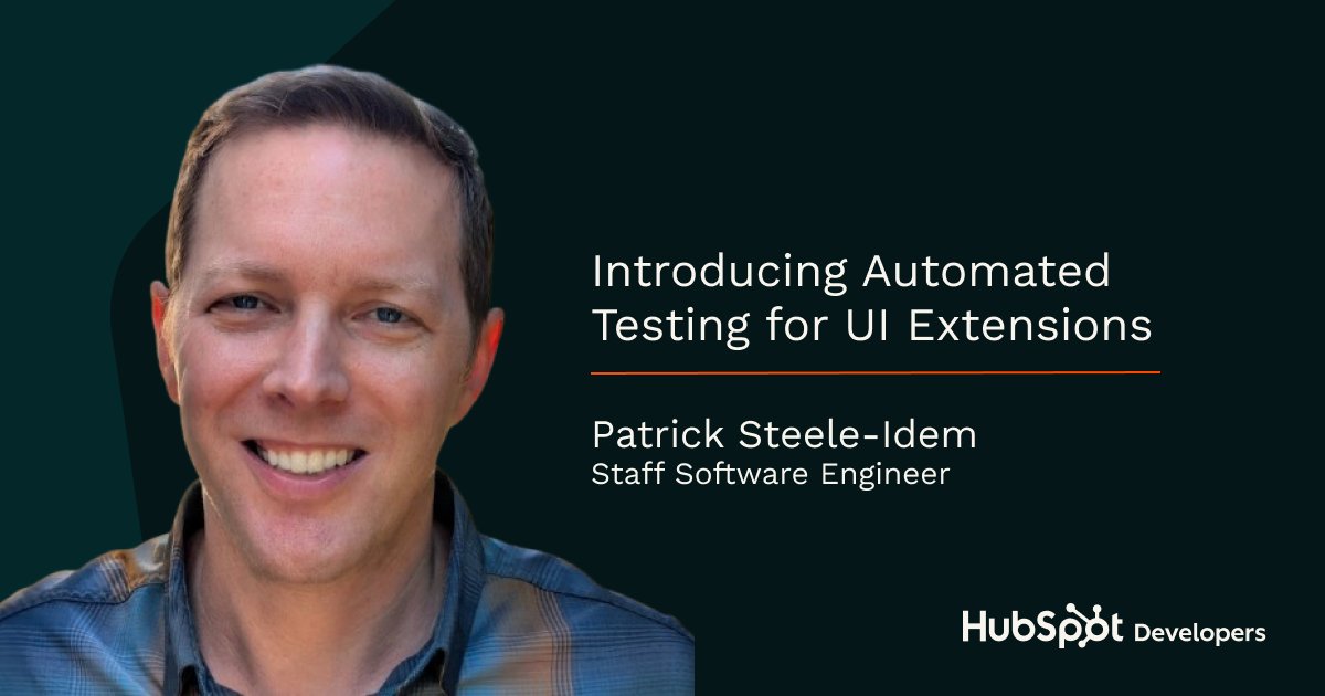 HubSpot for Developers tweet media