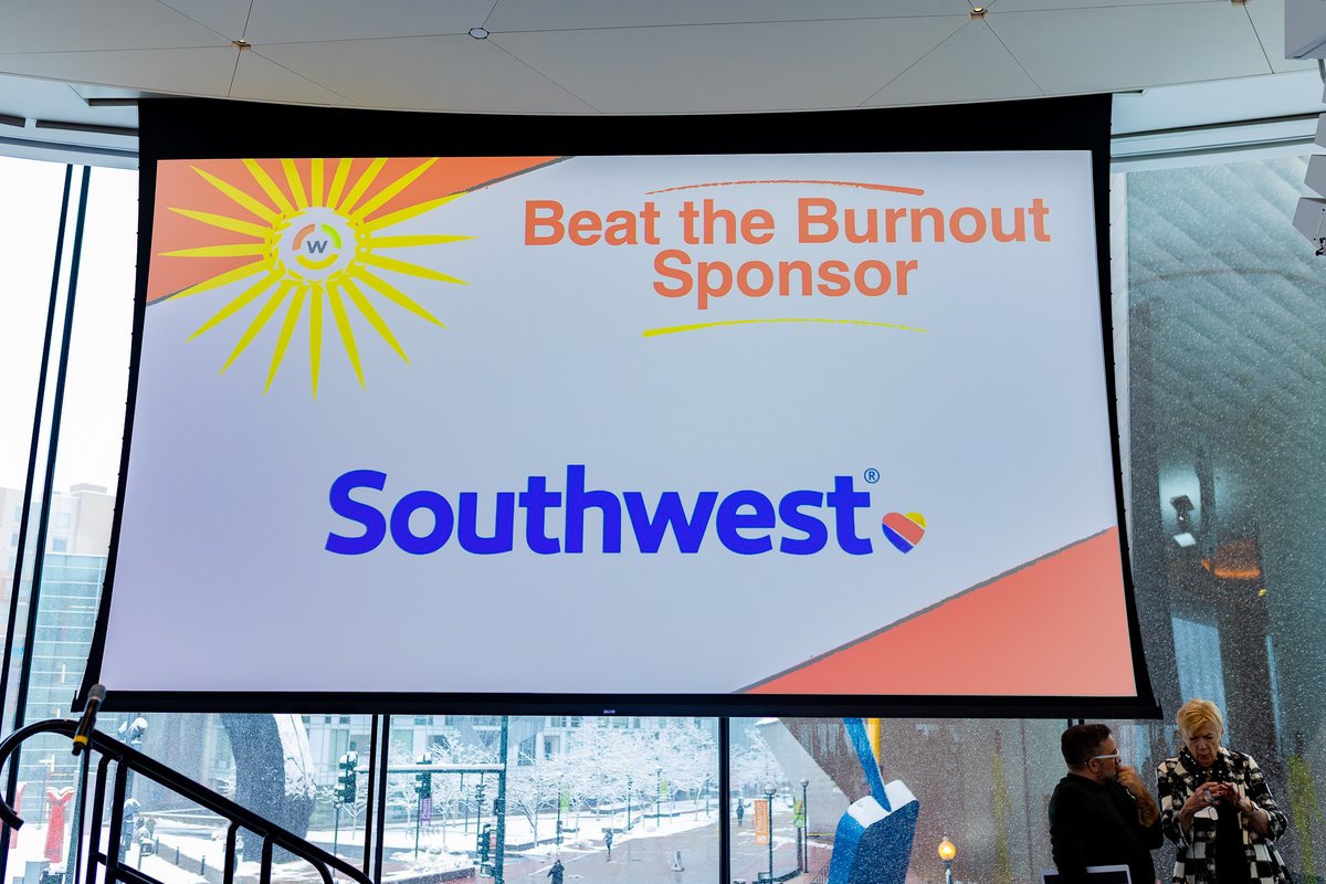 cowomenschamber's tweet photo. Grateful for Southwest Airlines, our 'Beat the Burnout' Sponsor for the 2025 ATHENA Leadership Luncheon! 💙💛❤️

You brought incredible joy by giving away airline tickets to a bunch of lucky attendees!

We appreciate your commitment to beating the burnout among women at work. https://t.co/Ou7du9TNPp