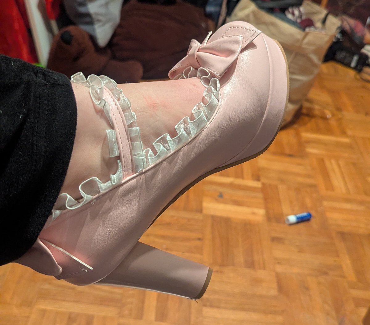 spiralcorpse's tweet photo. someone needs to ask me to go somewhere i just got these shoes and i've been wearing them around the house all day https://t.co/YSUo7dGfCv