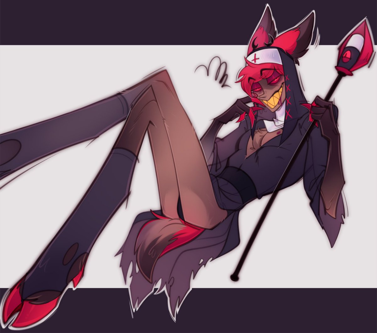 Sho_Guru's tweet photo. one of my fav requests ❤️🖤❤️
#HazbinHotelAlastor https://t.co/MZCXg8aUMO