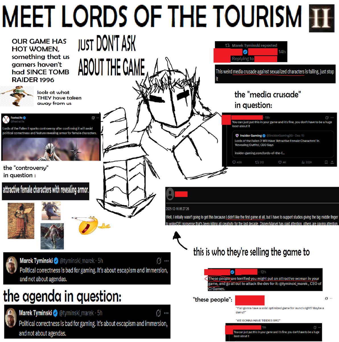 RachRatos's tweet image. CHATGPT, GENERATE FAKE OUTRAGE TO SELL MY 7/10 SOULSLIKE