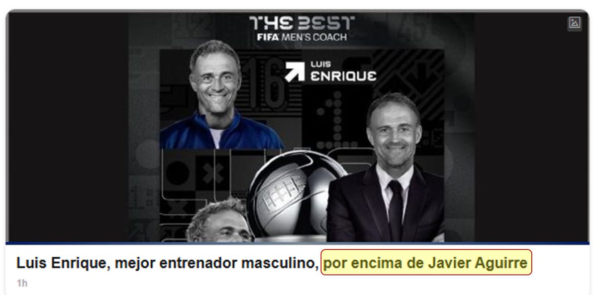 En serio <a href="/ESPNmx/">ESPN.com.mx</a> te atraviste a publicar pretendiendo sorpresa!!!

😂😂😂😂😂😂😂😂😂😂😂😂😂😂😂

#TheBestAwards #FIFA #FMF #JavierAguire