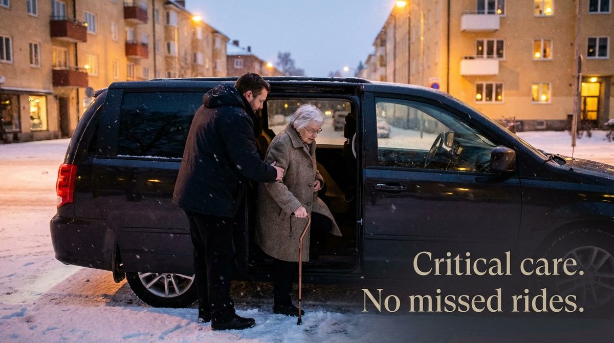 SwiftRyde's tweet photo. No one should have to choose between health and the holidays. Swift Ryde keeps care within reach: reliable rides for every appointment, even during busy seasons. Less worry, more well-being. We'll get you there, every time. #AccessToCare #SwiftRyde https://t.co/3EqWVvZ4fZ