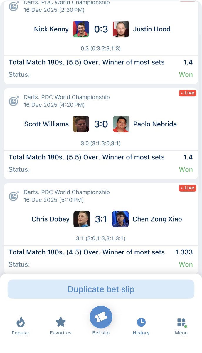 IsraelOpesh's tweet image. 3.5k odds on 1xbet 

Darts 🎯 gonna pay

RMZVF