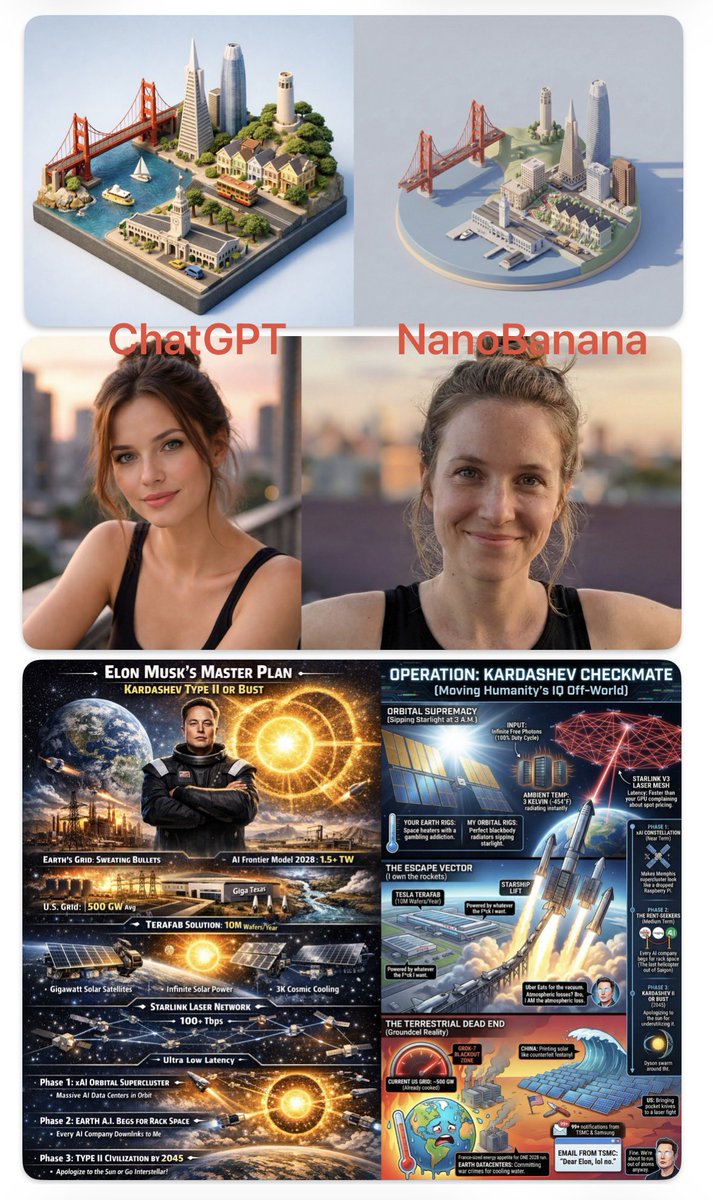 GPT vs Nano Banana outputs