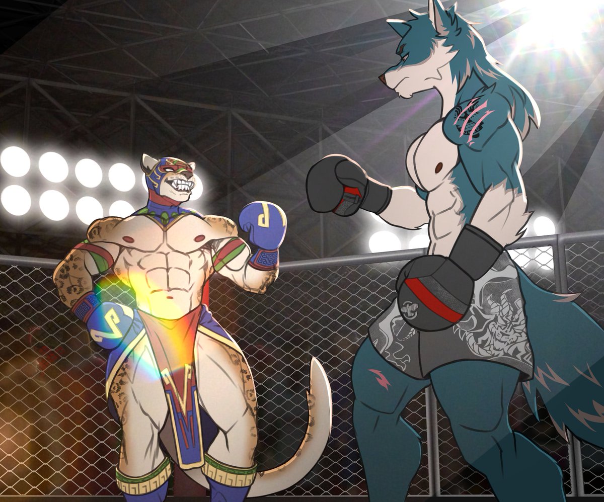 Viperwolf and <a href="/spiceseagoat/">El vagabundo aka spice</a>  finally meet in the ring! The epic war of canine and feline are engaged in a no-hold-barred boxing match in a steel cage, nothing will be able to stop them once the bell ring.