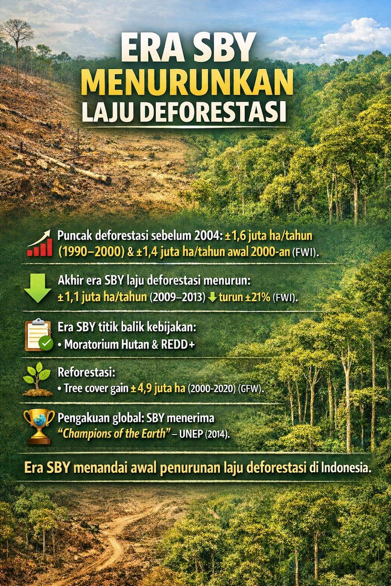 Fakta yang sangat terang.

AHY Peduli PD Reforestasi