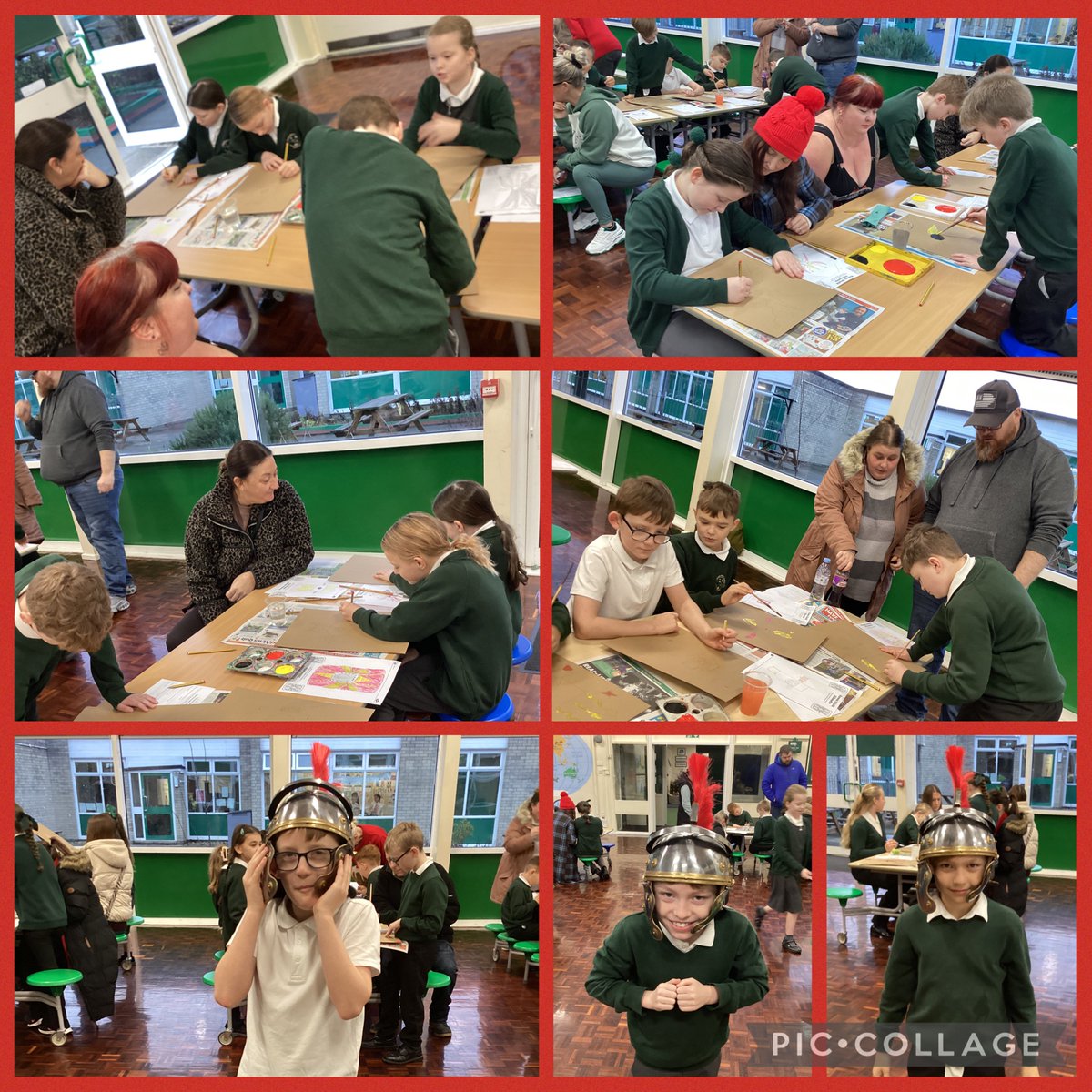 BaderPrimary's tweet photo. Y5 had a creative morning making their Roman Shields alongside their parents/carers for their final flourish to their history topic.
Thank you to all that could attend and to all for your continued support. #Baderhistory #rrs #article28 https://t.co/ke3gKEUWZi
