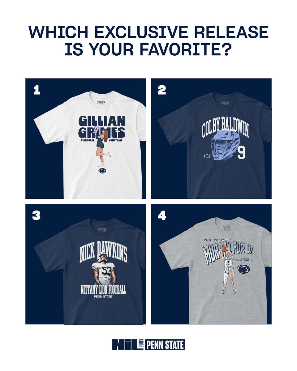 PennStNILStore's tweet image. Which exclusive release is your favorite?

Too many good ones to pick, perfect holiday gift - Penn State NIL Exclusive Release 🦁💙