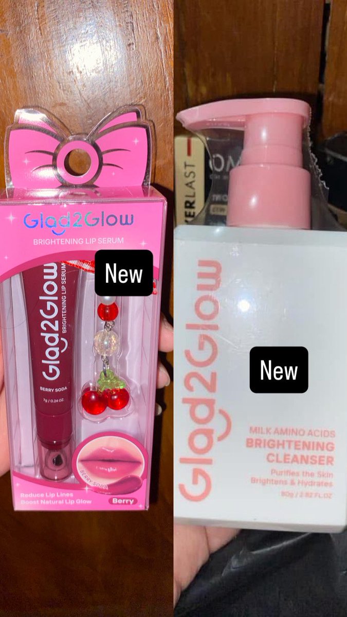 umaymay01's tweet photo. wts want to sell lip serum glad2glow dan facial wash amino glad2glow new, bisa oren 🍊 minat bisa dm

dom jakarta https://t.co/6K3japwwMa