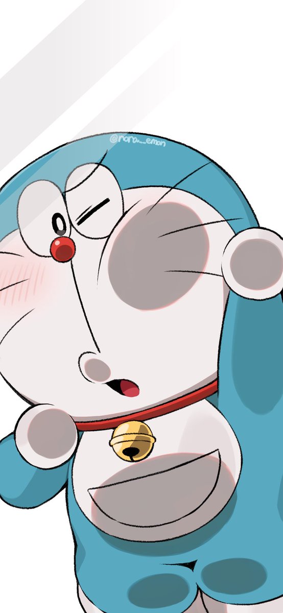 ドラちゃん画面 ドラちゃんが画面の奥からあなたを覗く