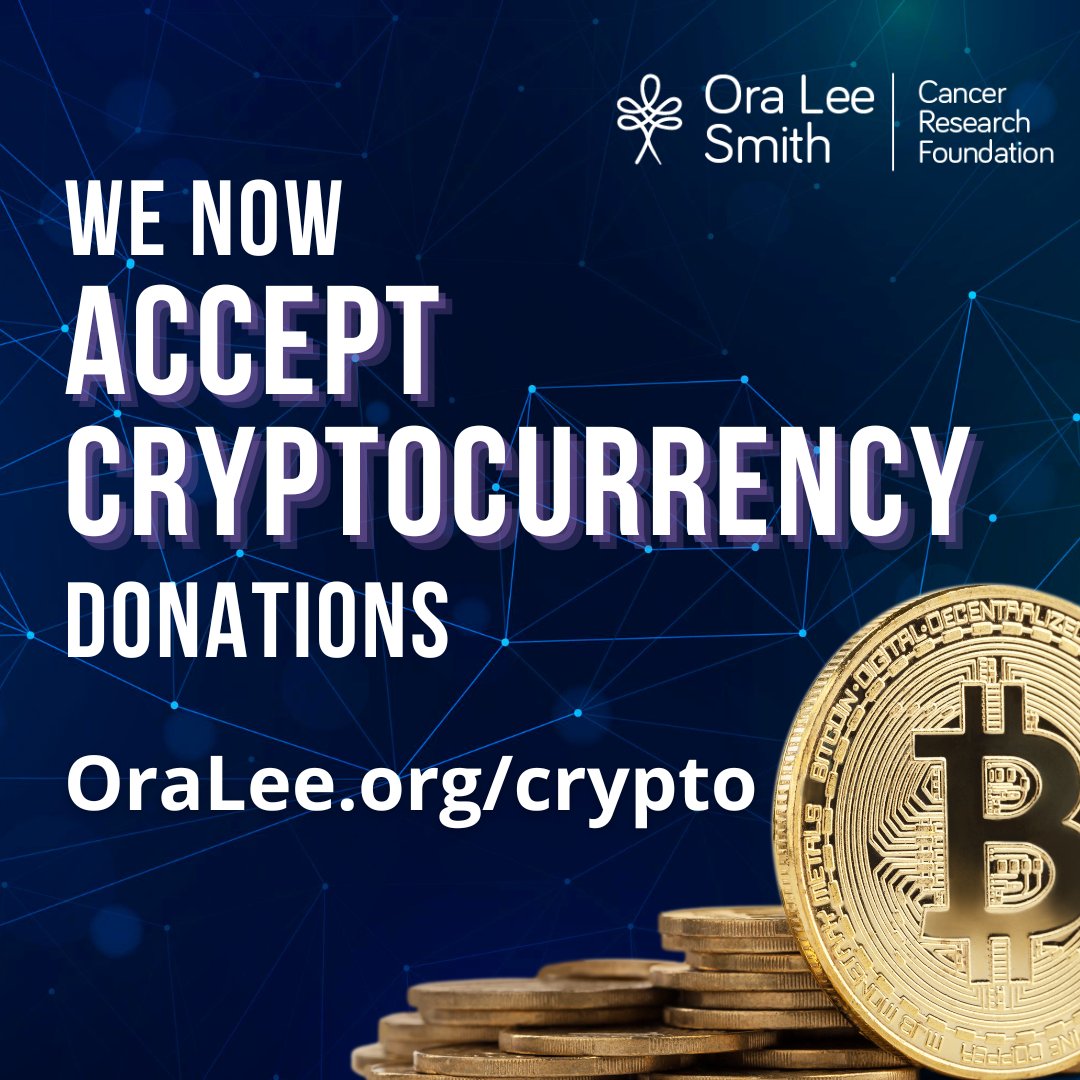 The <a href="/OraLeeOrg/">Ora Lee Smith Cancer Research Foundation</a> now accepts over 130 cryptocurrencies at OraLee.org! We need $10M to start human clinical trials with our cancer-killing tech. Please donate and share: OraLee.org/crypto.