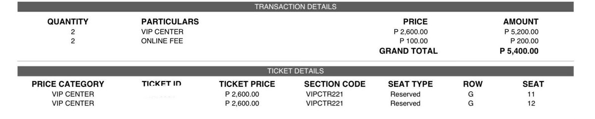 wts lfb ph DISNEY ON ICE

hello everyone! i’m selling my 2 UNCLAIMED ticket for dec 25 11AM, VIP CENTER ROW G 11&amp;12 
5k nalng for both tickets

or looking for swap na 7PM yung time but vip center

#disneyoniceph