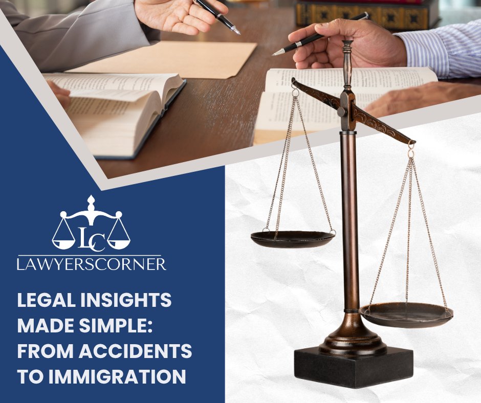 ALawyersCorner's tweet photo. From truck accidents and slip and fall to immigration and social security disability, you will find blog posts written for everyday readers. Visit https://t.co/P82jHcoh0H to explore.

#LegalHelp #LawBlog #KnowYourLaw #LawResources https://t.co/OBlHmcUtxS