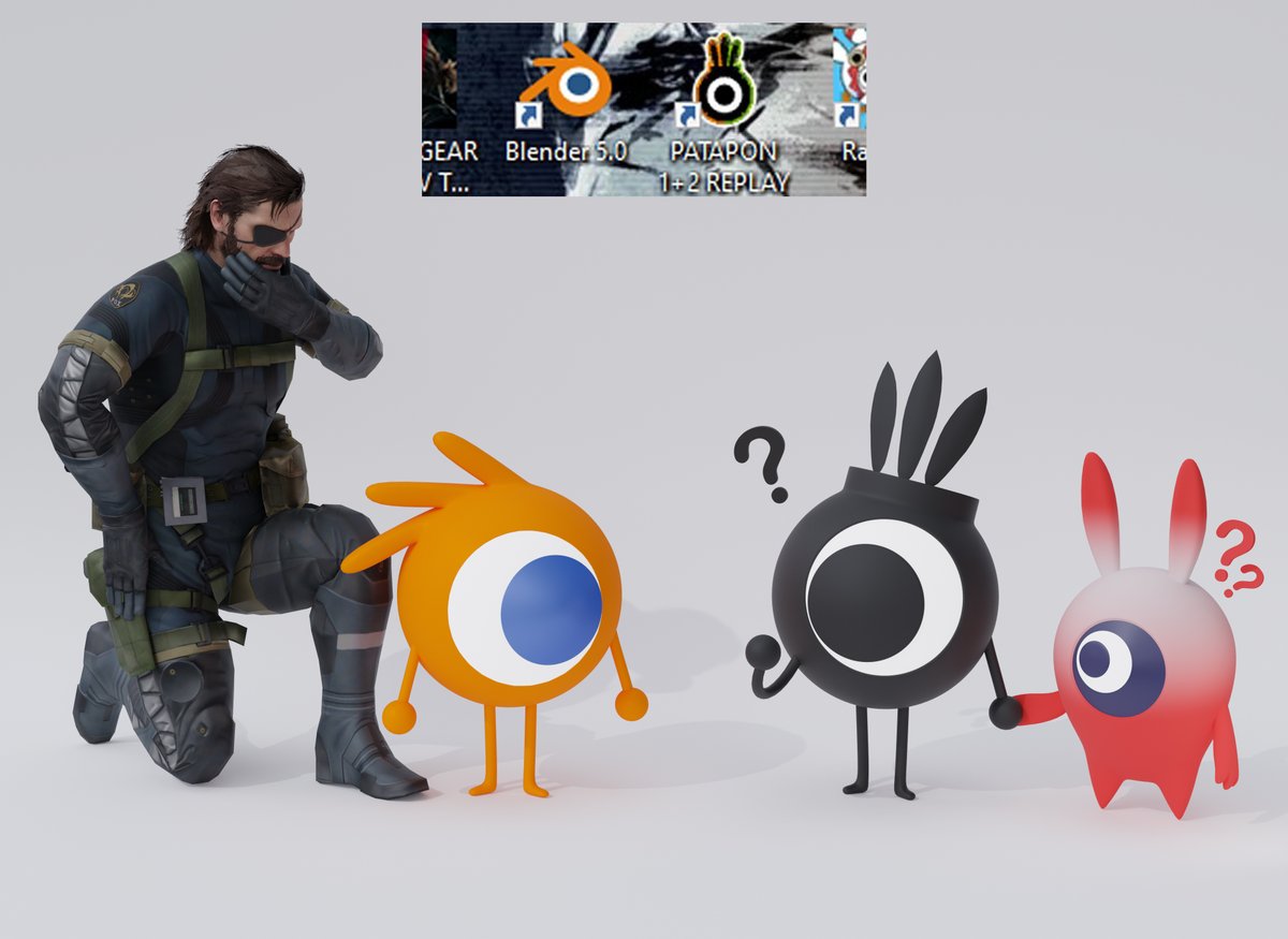 BOJIK_b3d's tweet image. You can actually see the Phantom Pain on the left, so here are the real renders of that picture.
#b3d #blender