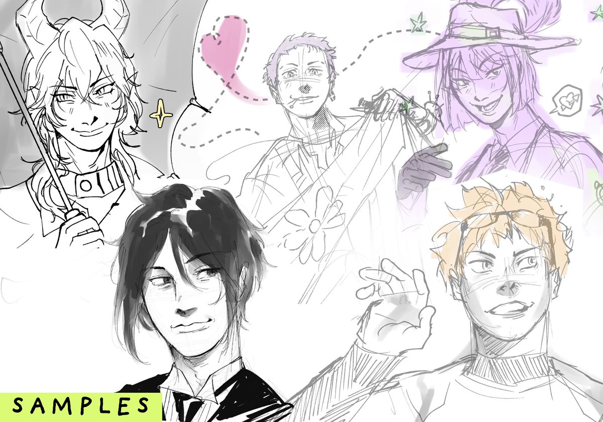 fedsteaa's tweet image. 🌟RTs and likes are appreciated! 🌟

hello! I'm opening emergency commissions for ocs, character portraits, fanarts from any fandom and many more! I'll be opening 5 slots! (⁠✷⁠‿⁠✷⁠) please do DM me if interested!🌸

[more samples on the thread below!]